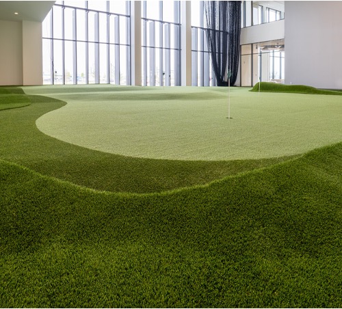 indoor putting green