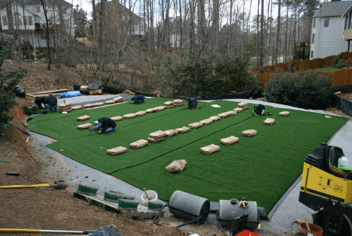 Tour Greens backyard putting green professional installation