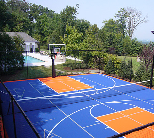 Tour Greens Michigan  Backyard Basketball Court Installers