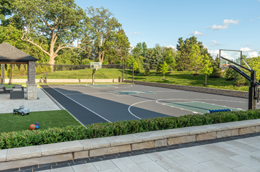 Tour Greens Michigan  Backyard Basketball Court Installers